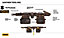 Dewalt DWST50113-1 Heavy Duty Leather Toolbelt Hammer Holder Multi Pouch +Braces