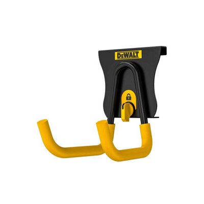 DEWALT Short Standard Hook For Workshop Storage Rack, Heavy-Duty Steel Organizer Hook Holds 50 Lbs, Non-Slip Coating