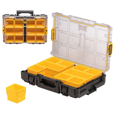 Dewalt DWST83394-1 DS100 Toughsystem 2.0 Toolbox Organiser Clear Lid + 10 Pots