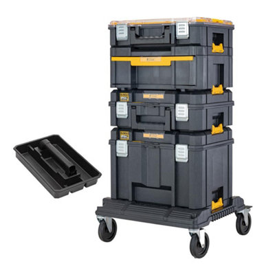 Dewalt DWST83412-1 Tstak 2.0 Tower - Includes 4 Cases with Wheeled Cart ...
