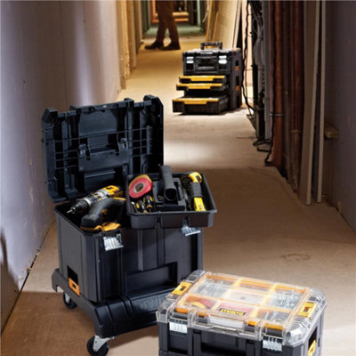 Dewalt DWST83412-1 Tstak 2.0 Tower - Includes 4 Cases with Wheeled Cart Trolley