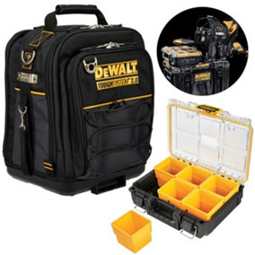 Dewalt DWST83524-1 Toughsystem 2 Heavy Duty Tool Bag + Half Width Organiser Case