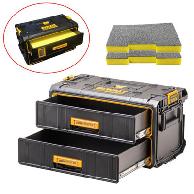 Dewalt DWST83529-1 Toughsystem 2.0 ToolBox 2 Deep Drawer + 30mm Foam Shadowfoam