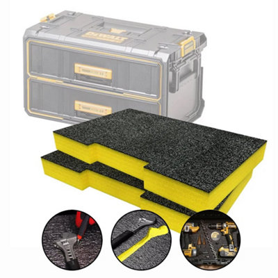 Dewalt DWST83529-1 Toughsystem 2.0 ToolBox 2 Deep Drawer + 30mm Foam Shadowfoam
