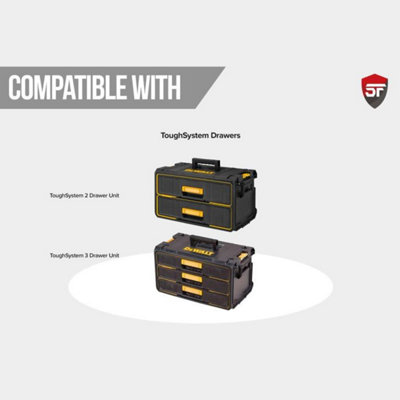 Dewalt DWST83529-1 Toughsystem 2.0 ToolBox 2 Deep Drawer + 30mm Foam Shadowfoam