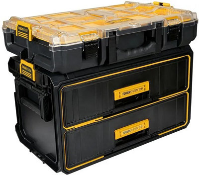Dewalt DWST83529-1 Toughsystem 2 Tool Box 2 X Drawer Toolbox + DS100 Organiser