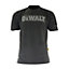 Dewalt EASTON T-Shirt Lightweight Performance TShirt Crew Neck Black Grey MEDIUM