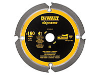 DEWALT - Extreme PCD Fibre Cement Saw Blade 160 x 20mm x 4T