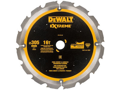 DEWALT - Extreme PCD Fibre Cement Saw Blade 305 x 30mm x 16T