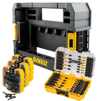 Dewalt FLEXTORQ 106 Piece Impact Screwdriver Bit Set + Tough Case TStak Caddy
