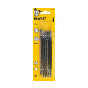 DeWalt Jigsaw Blades Wood Chipboard Long 152mm TP 4mm Pack Of 5 DT2076-QZ