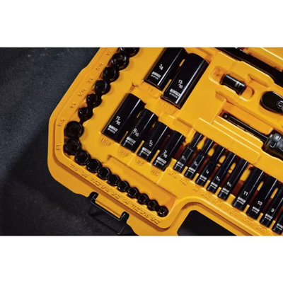 DEWALT Mechanics Tool Set 184pc, Black Chrome Finish, DirectTorque ...
