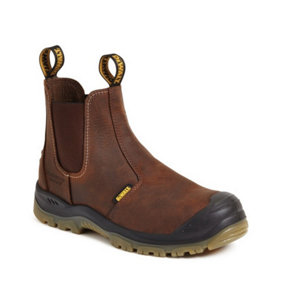Dewalt Mens Leather Safety Boots Brown (7 UK)
