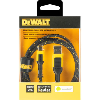 Dewalt Micro USB Charging Cable USB-A Andriod 4ft 1.2m Reinforced Braided Cable Price Comparisons | Compare The Build
