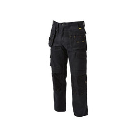 DeWalt Pro Tradesman Multi-Pocket Work Trousers Black - 30L