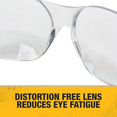 Dewalt Protector Clear Safety Glasses Wrap Around Impact Resistant Spec DPG54-1D