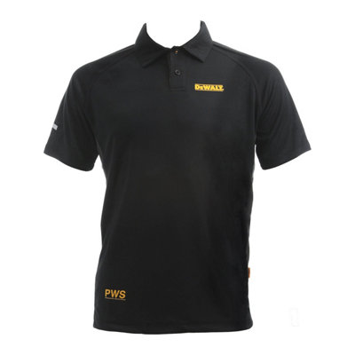 DeWalt Rutland Moisture Wicking Polo Shirt (Black)  (XX Large)