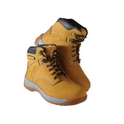 Dewalt Size 7 Extreme Tan Safety Work Boot Steel Toe Full Grain Leather DEWEXTW