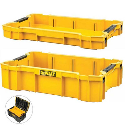 Dewalt Tough System 2.0 Tool Box Internal Deep Storage + Shallow Tool Tray Twin