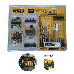 Dewalt Toughcase Extreme Torsion 105 Pc Drill & Bit Set Medium Tough Case TSTAK