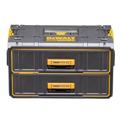 Dewalt Toughsystem 2.0 DS280 Tote Tool Box + 2 Deep Drawer Toolbox ...