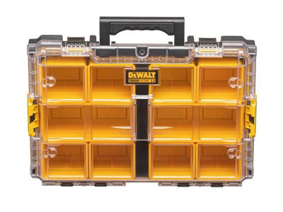 Dewalt Toughsystem 2.0 DS280 Tote Tool Box + Toolbox Organiser Clear 10 ...