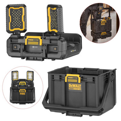Dewalt Toughsystem 2.0 DWST08061-1 Half Width LED Light + Tote + Charger ToolBox