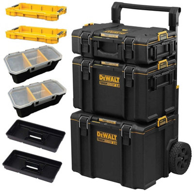 Dewalt Toughsystem 2 DS450 Mobile Tool Trolley DS400 + DS166 + 2 x DWST83407-1