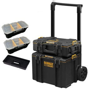 Dewalt Toughsystem 2 DS450 Rolling Mobile Tool Storage Box Trolley + DS166 Case