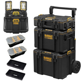 Dewalt Toughsystem 2 DS450 Rolling Mobile Tool Storage Box Trolley + LED Light