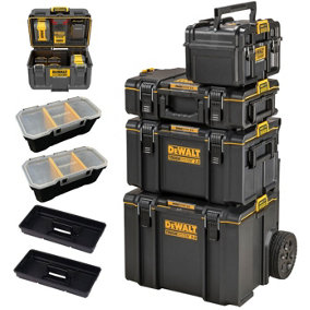 Dewalt Toughsystem Charger Box DS450 Rolling Mobile Tool Storage Box Trolley 4PC