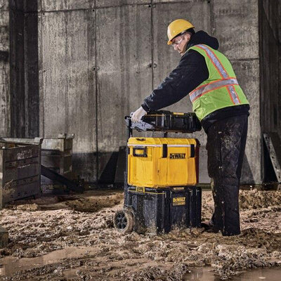 Dewalt Toughsystem DS450 Rolling Mobile Tool Storage Box Trolley + 2 Drawer Unit