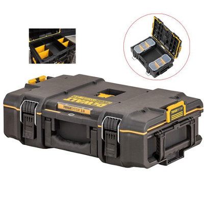 Dewalt Toughsystem DS450 Rolling Mobile Tool Storage Box Trolley + 2 Drawer Unit