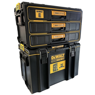 Dewalt Toughsystem Organiser Box DWST08330-1 Mobile Storage Box Trolley 2 PC Set