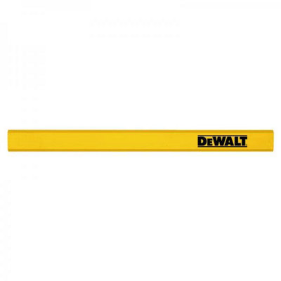 Dewalt Tradesmen HB Grade Flat Carpenters Pencils Yellow Dewalt Logo - 10 Pack