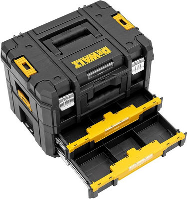 Dewalt TStak Combo II + IV Power Tool Storage Box + Drawer Case 2 Shallow Draws