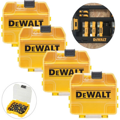 Dewalt TSTAK Mini Tough Case x4 Screwdriver Bit Accessory Fit DT70716 Carry Case
