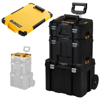 DEWALT TSTAK MOBILE STORAGE TROLLEY WITH EXTENDABLE HANDLE