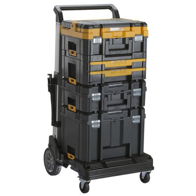 Dewalt TStak Tower Trolley - Includes 2 x T-Stak VI Deep Tool Cases DWST1-71195