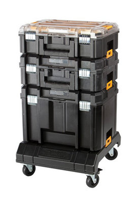 Dewalt TSTAK VI Deep Tool Storage Case + Drill Case + Organiser + Cart Trolley