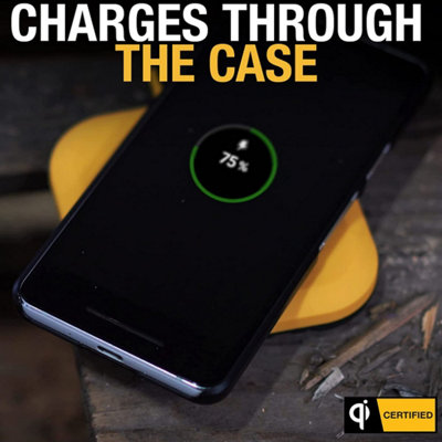 Dewalt Wireless QI Fast Charging Phone Charger Pad with Kevlar Type C USB Cable - 5