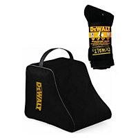 Dewalt Work Walking Safety Boot Bag and Dewalt Hydrosock Trade Work Socks