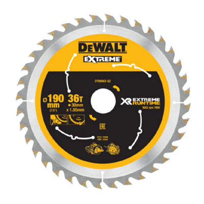 DEWALT - XR FlexVolt Circular Saw Blade 190 x 30mm x 36T