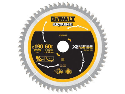 DEWALT - XR FlexVolt Circular Saw Blade 190 x 30mm x 60T