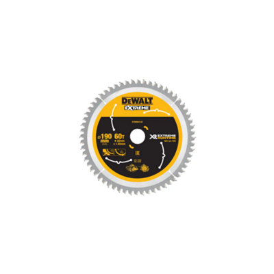 DEWALT XR FlexVolt Circular Saw Blade 190 x 30mm x 60T DIY at B&Q