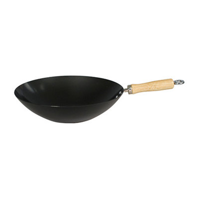 Dexam Spice Non Stick Carbon Steel Wok 30cm