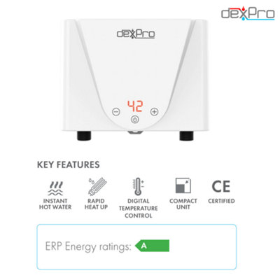 Dexpro 3.5kW Delux Inline Instant Hot Water Heater