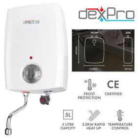 Dexpro 5L Oversink Vented Water Heater 2.kW