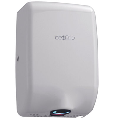 Dexpro Feisty Compact Hand Dryer: 1kW White - Stainless Steel