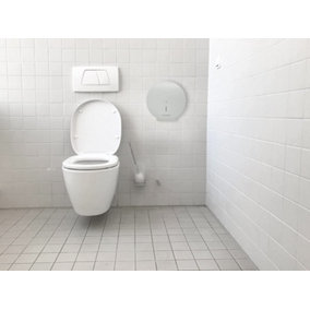 Dexpro Mini Jumbo Toilet Roll Dispenser with Safety Lock